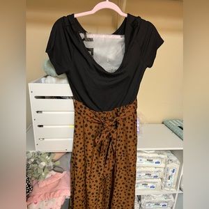 SHEIN dress brown and black mini